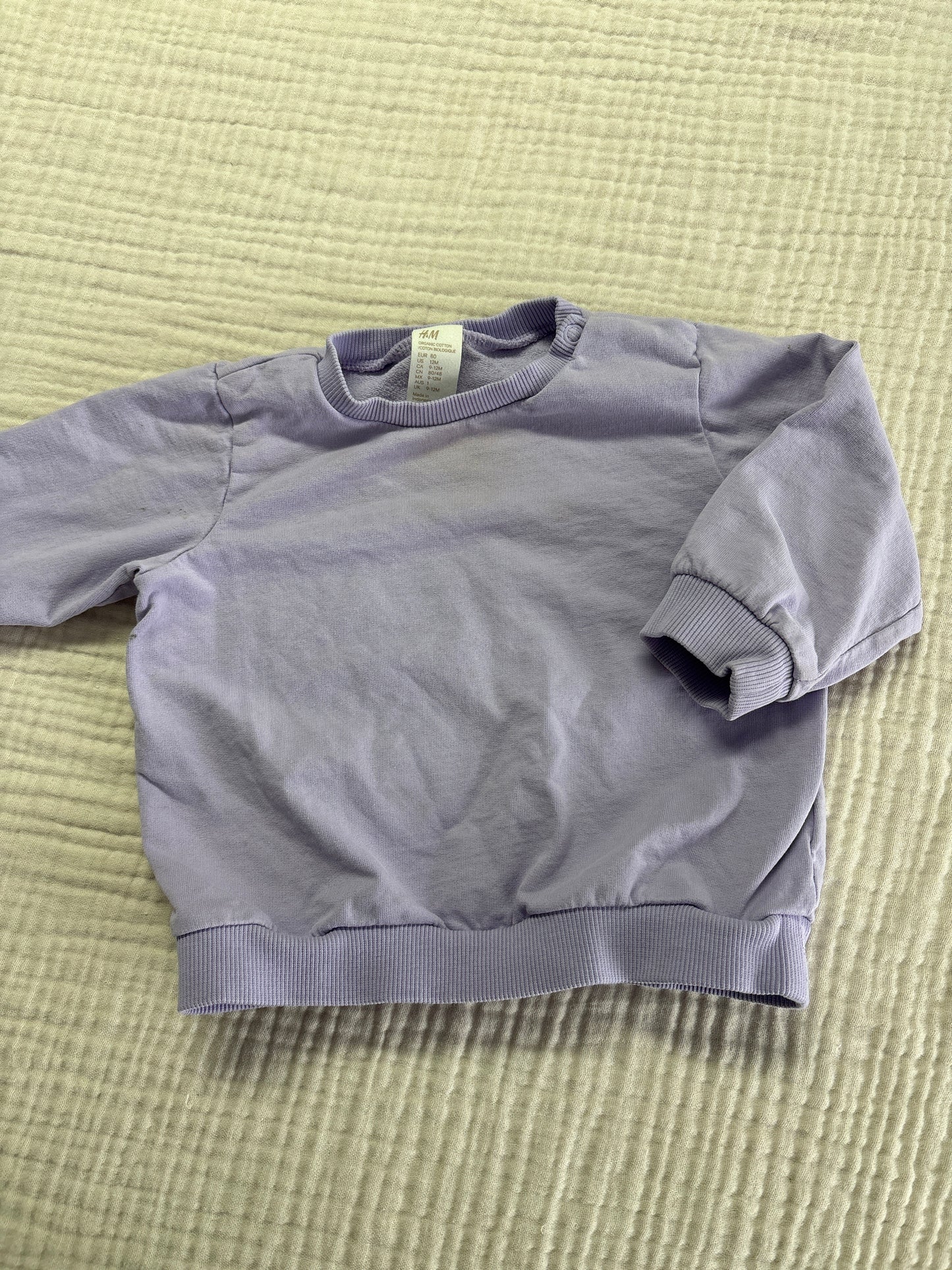 Crewneck H&M 9-12 mois (imparfait)