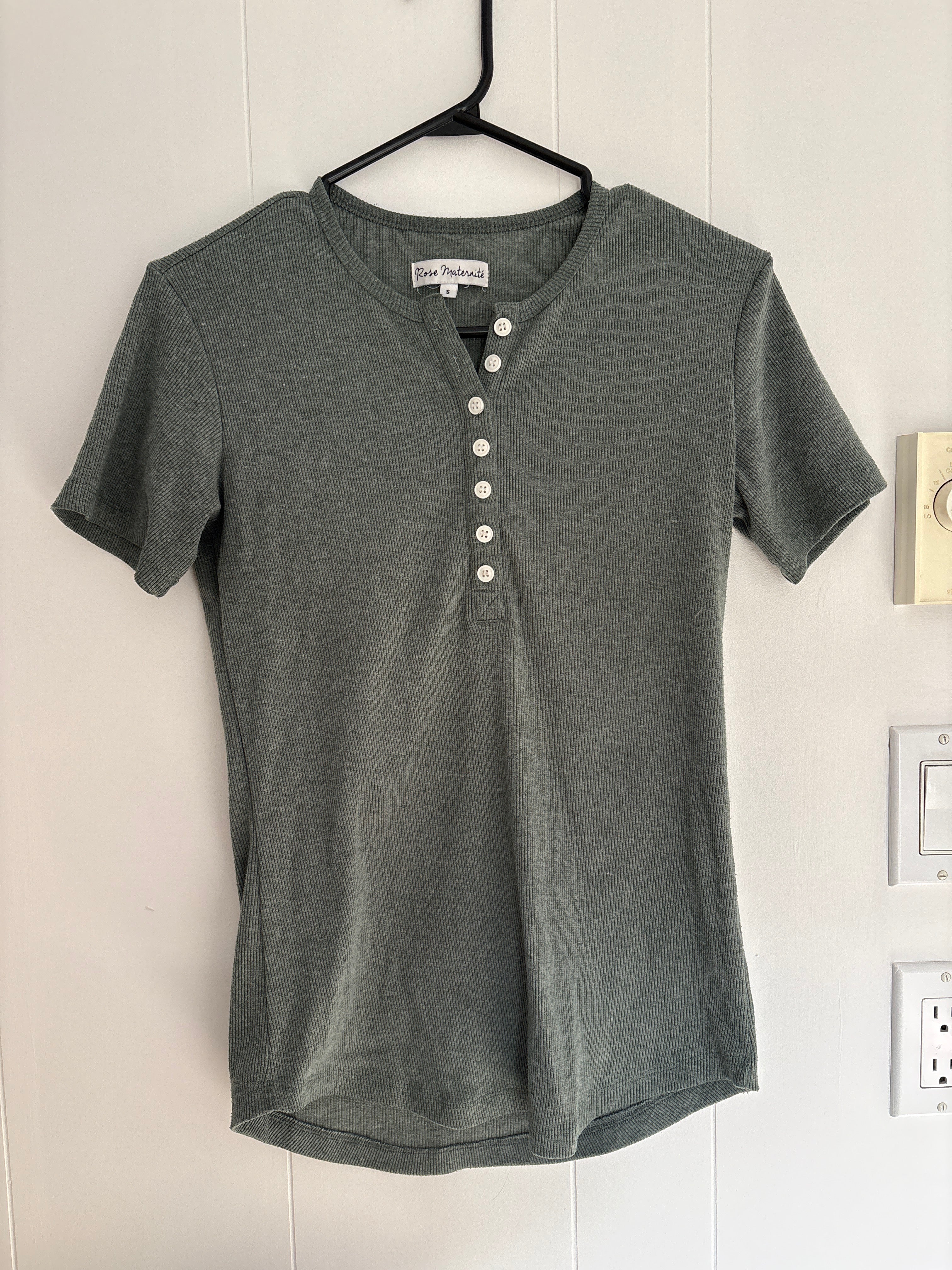 T-Shirt rose maternité Small