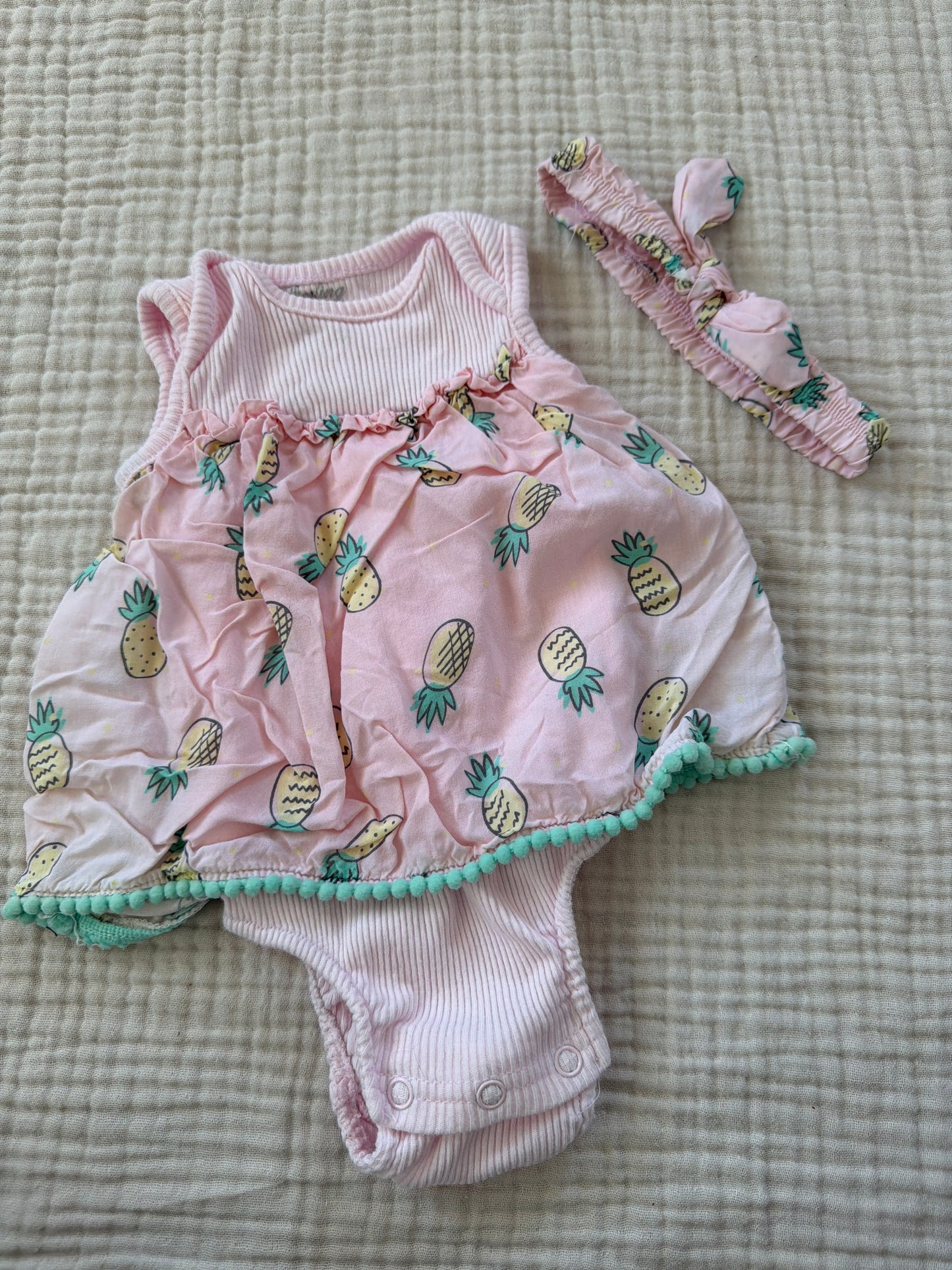 Robe 3 mois avec bandeau