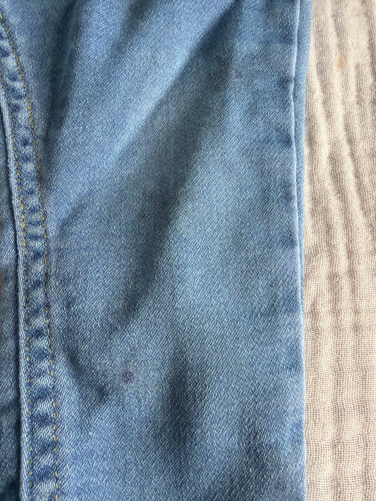 Jeans 6-9 mois avec motif de fleur
