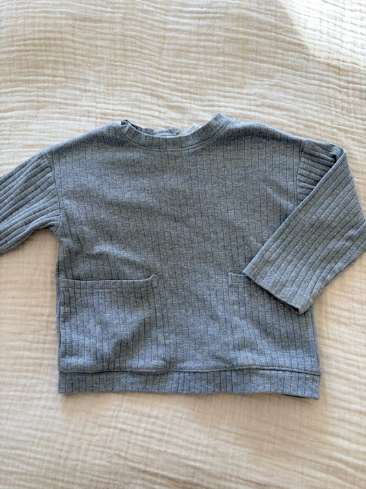 Chandail manche longue style crewneck H&M 9-12 mois