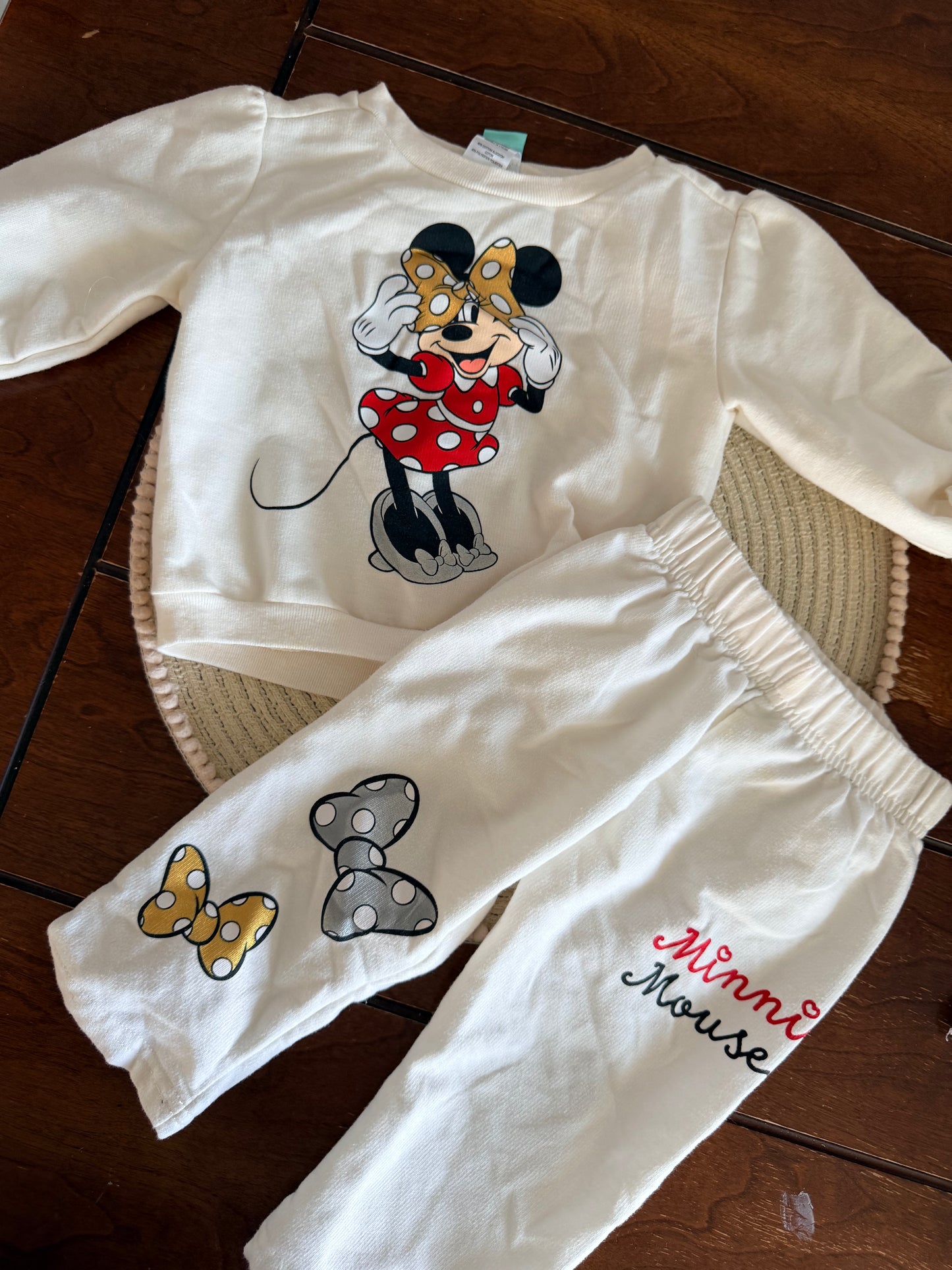 Ensemble Minnie mouse 12 mois (imparfait) pantalon